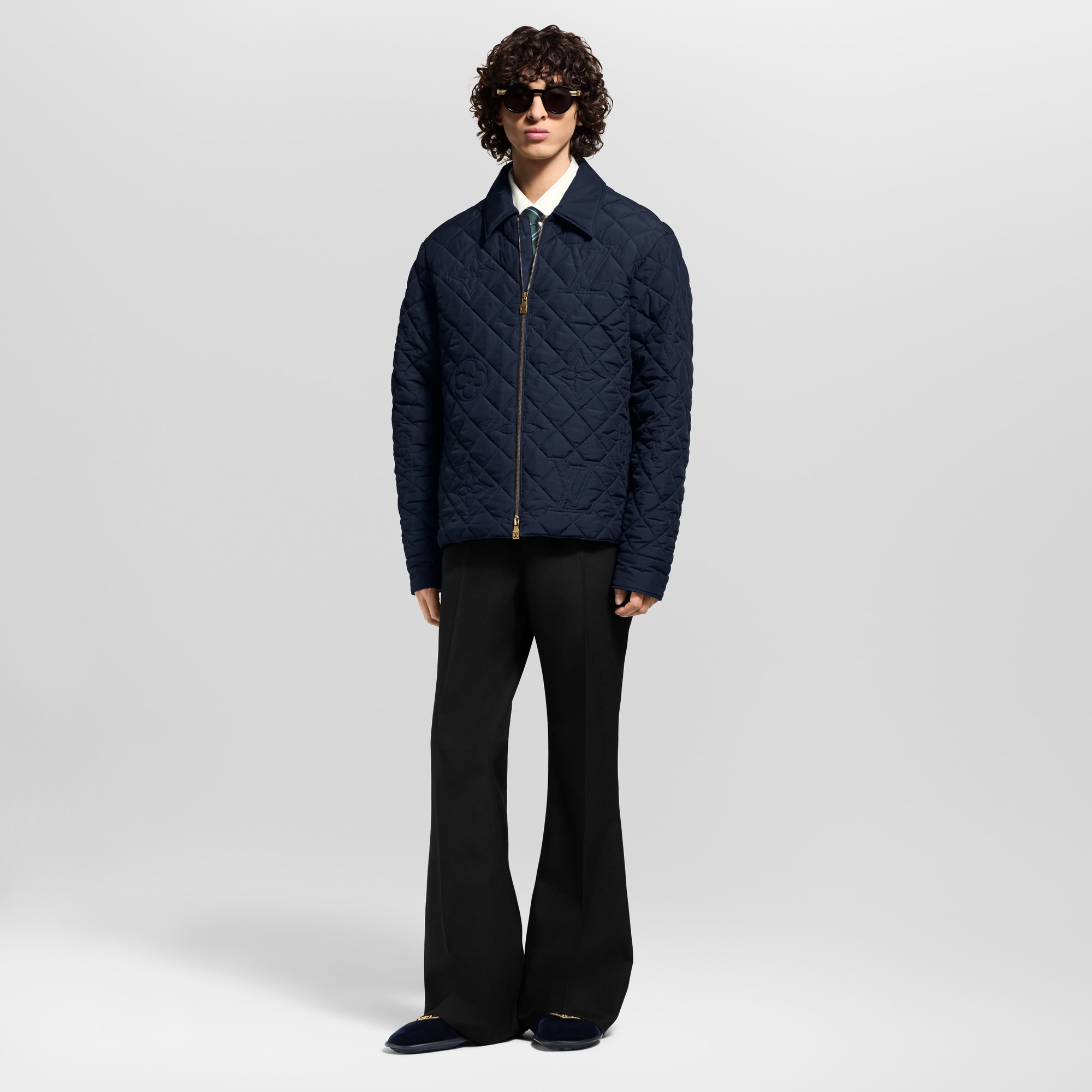 Leather Patch Fleece Blouson - Ready-to-Wear | LOUIS VUITTON